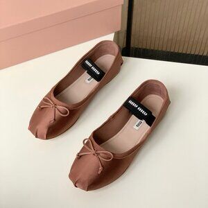 Miu Miu Women's Copper Ballet Flats